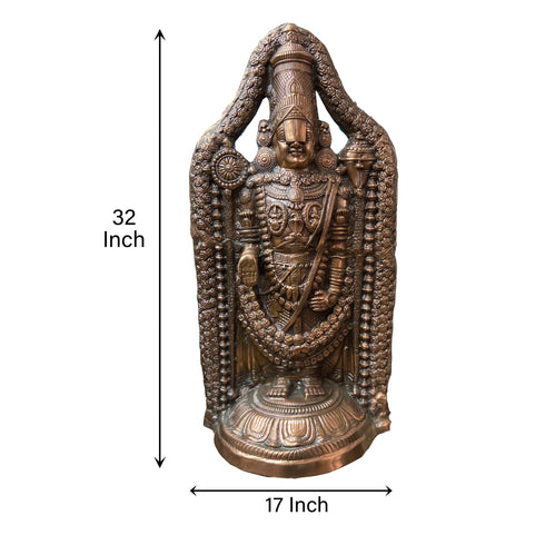 Balaji Venkateshwara Swamy Bronze Idol